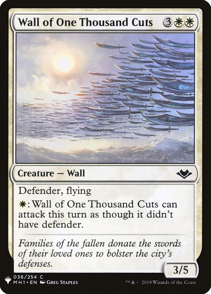 Wall of One Thousand Cuts [Mystery Booster] | Good Games Cannington
