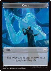 Copy // Clue Double-Sided Token [Edge of Eternities Commander Tokens] | Good Games Cannington