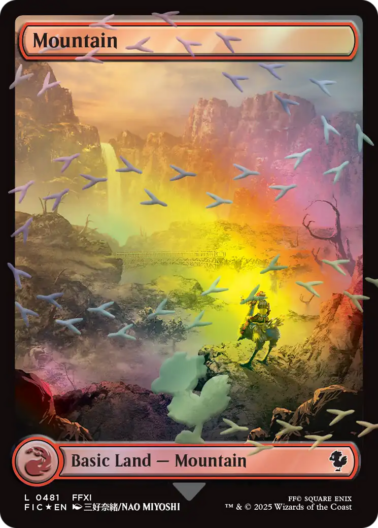 Mountain (Chocobo Track Foil) [FINAL FANTASY Commander] | Good Games Cannington