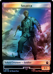 Soldier // Mark of the Rani Double-Sided Token (Surge Foil) [Doctor Who Tokens] | Good Games Cannington