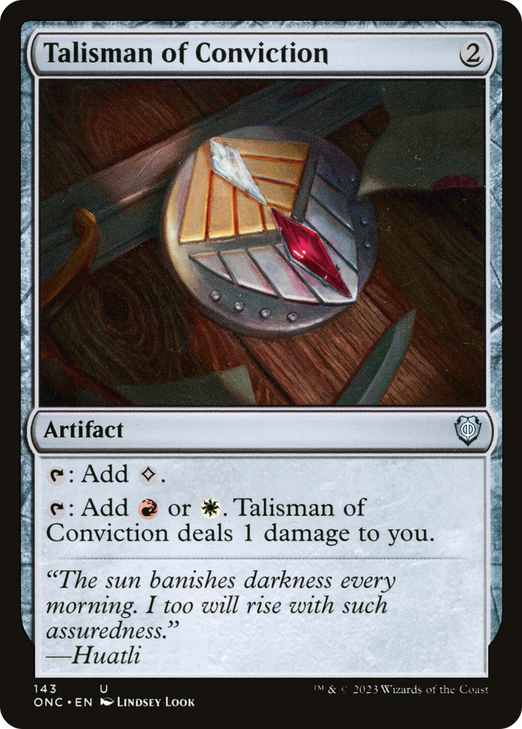 Talisman of Conviction [Phyrexia: All Will Be One Commander] | Good Games Cannington