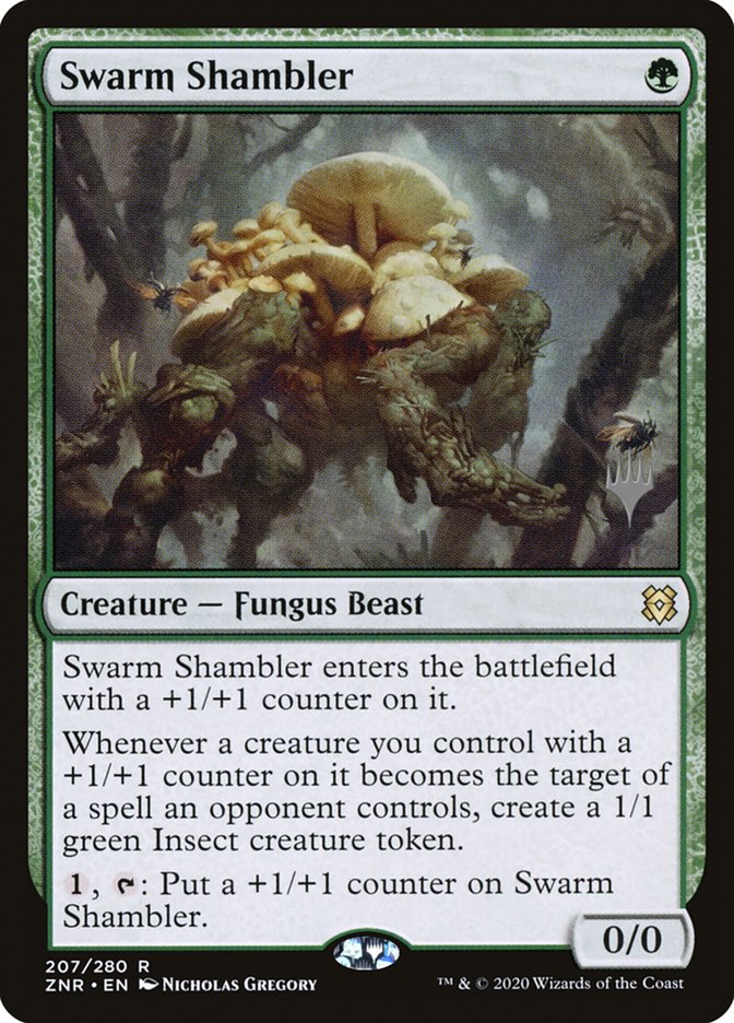 Swarm Shambler (Promo Pack) [Zendikar Rising Promos] | Good Games Cannington