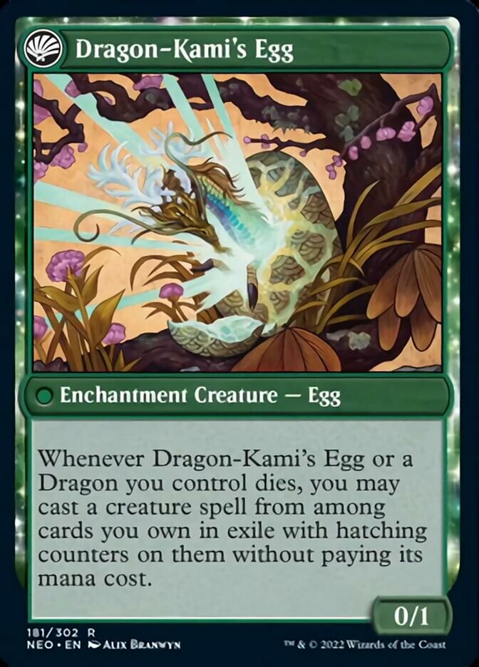 The Dragon-Kami Reborn // Dragon-Kami's Egg [Kamigawa: Neon Dynasty] | Good Games Cannington