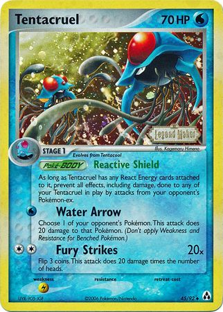 Tentacruel (45/92) (Stamped) [EX: Legend Maker] | Good Games Cannington