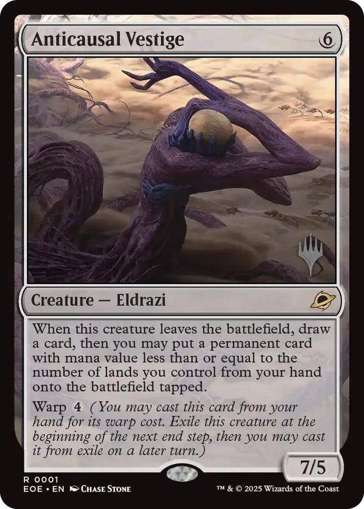 Anticausal Vestige 1 (Promo Pack: Edge of Eternities)  - Foil | Good Games Cannington