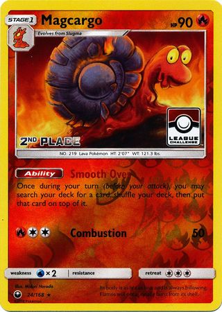 Magcargo (24/168) (League Promo 2nd Place) [Sun & Moon: Celestial Storm] | Good Games Cannington