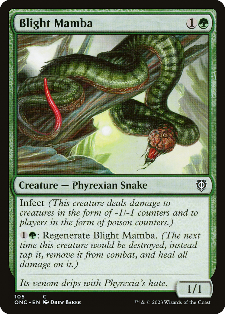 Blight Mamba [Phyrexia: All Will Be One Commander] | Good Games Cannington