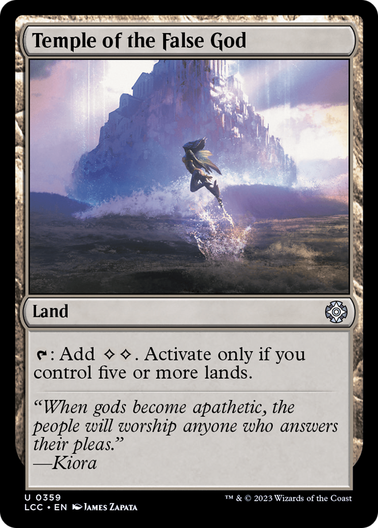 Temple of the False God [The Lost Caverns of Ixalan Commander] | Good Games Cannington