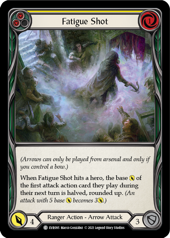 Fatigue Shot (Yellow) [EVR095] (Everfest)  1st Edition Rainbow Foil | Good Games Cannington