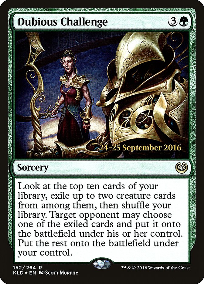 Dubious Challenge [Kaladesh Prerelease Promos] | Good Games Cannington