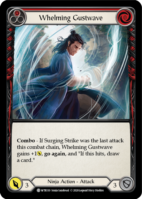 Whelming Gustwave (Red) [U-WTR110] (Welcome to Rathe Unlimited)  Unlimited Rainbow Foil | Good Games Cannington