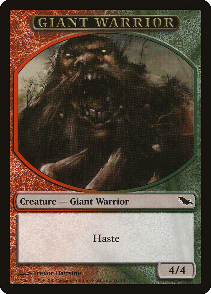 Giant Warrior Token [Shadowmoor Tokens] | Good Games Cannington