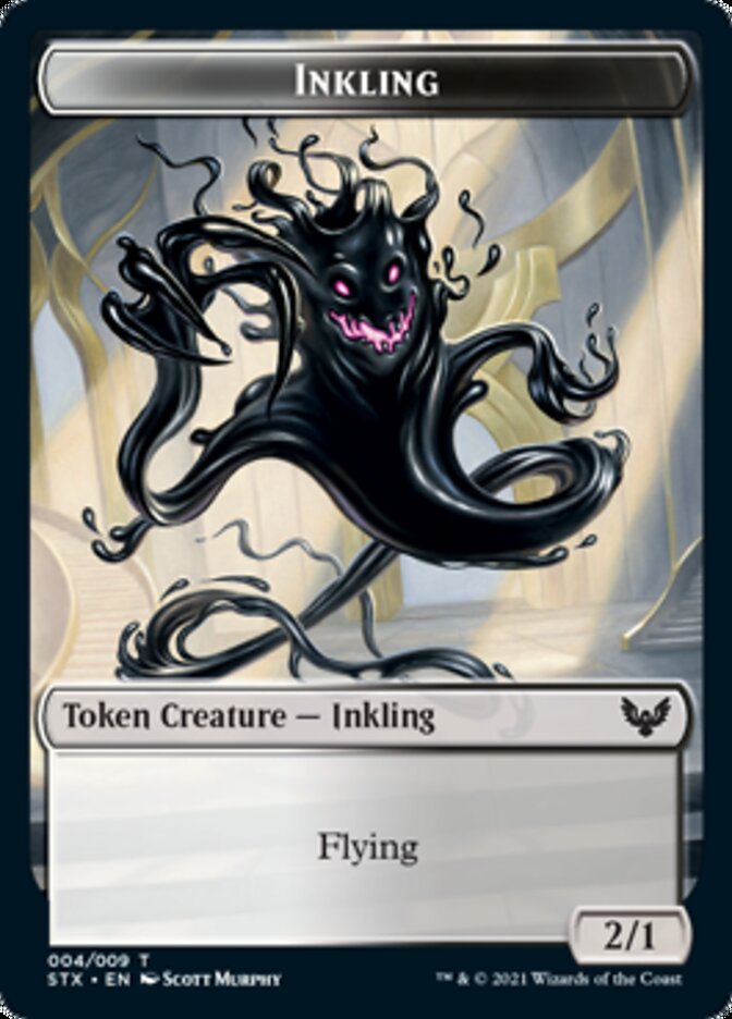 Elemental // Inkling Double-Sided Token [Strixhaven: School of Mages Tokens] | Good Games Cannington