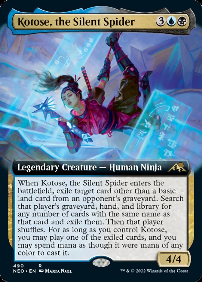 Kotose, the Silent Spider (Extended Art) [Kamigawa: Neon Dynasty] | Good Games Cannington
