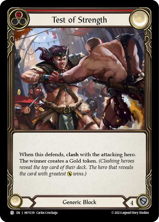 Test of Strength [HVY239] (Heavy Hitters)  Rainbow Foil | Good Games Cannington