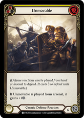 Unmovable (Yellow) [U-WTR213] (Welcome to Rathe Unlimited)  Unlimited Normal | Good Games Cannington