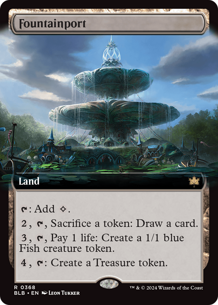 Fountainport (Extended Art) [Bloomburrow] | Good Games Cannington