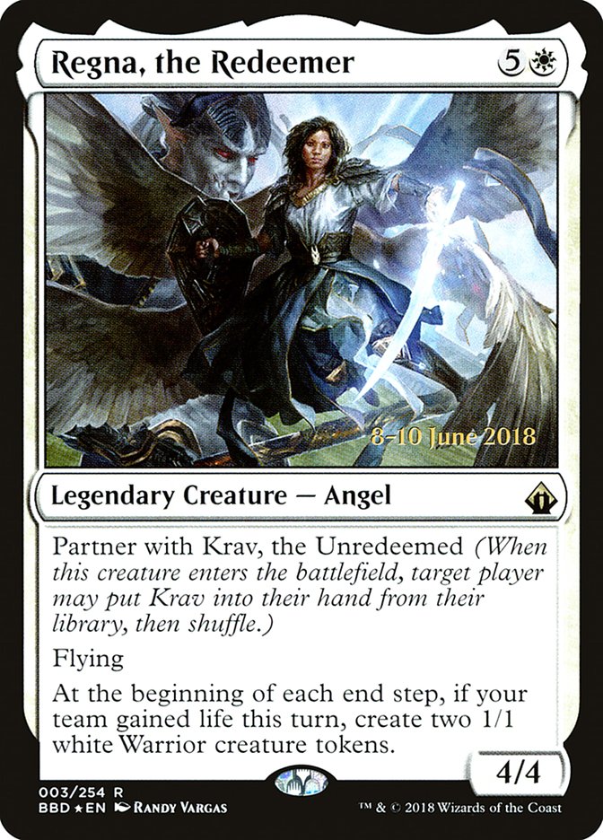 Regna, the Redeemer [Battlebond Prerelease Promos] | Good Games Cannington