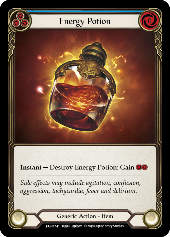 Energy Potion [FAB012-P] (Promo)  1st Edition Cold Foil | Good Games Cannington