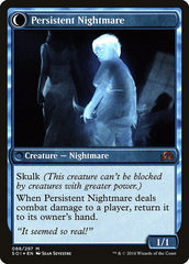 Startled Awake // Persistent Nightmare [Shadows over Innistrad Prerelease Promos] | Good Games Cannington