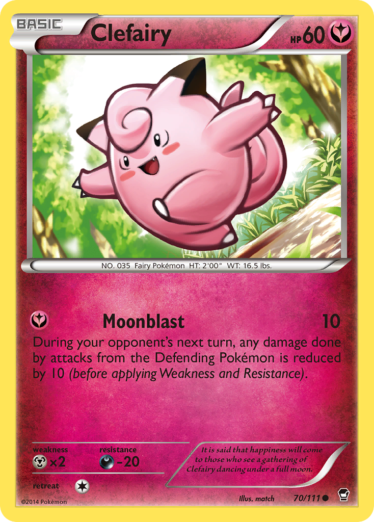 Clefairy (70/111) [XY: Furious Fists] | Good Games Cannington