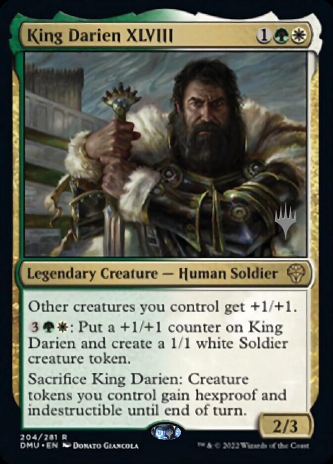 King Darien XLVIII (Promo Pack) [Dominaria United Promos] | Good Games Cannington