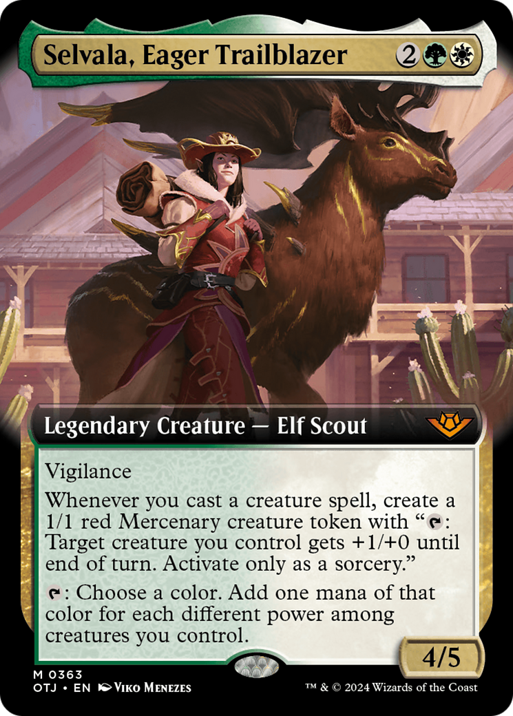 Selvala, Eager Trailblazer (Extended Art) [Outlaws of Thunder Junction] | Good Games Cannington