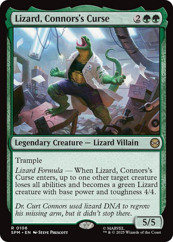 Lizard, Connors's Curse 106/198 (Marvel's Spider-Man)  | Good Games Cannington