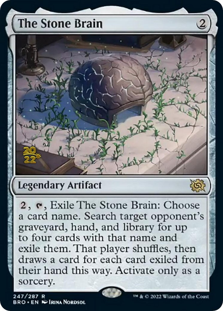 The Stone Brain [The Brothers' War Prerelease Promos] | Good Games Cannington