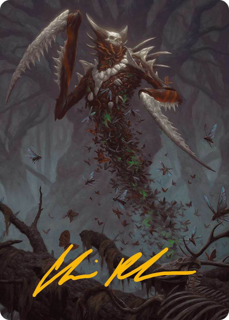 Grist, the Plague Swarm Art Card (Gold-Stamped Signature) [Modern Horizons 3 Art Series] | Good Games Cannington