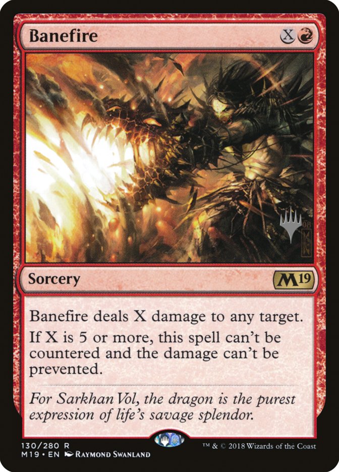 Banefire (Promo Pack) [Core Set 2019 Promos] | Good Games Cannington