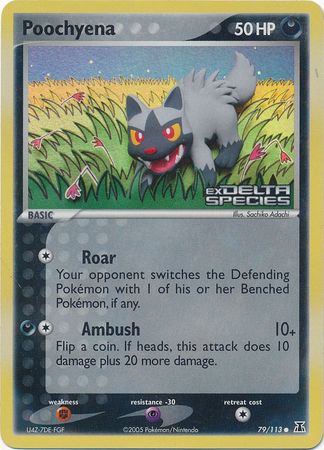 Poochyena (79/113) (Stamped) [EX: Delta Species] | Good Games Cannington