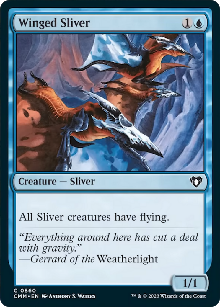 Winged Sliver [Commander Masters] | Good Games Cannington