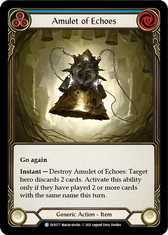 Amulet of Echoes [EVR177] (Everfest)  1st Edition Normal | Good Games Cannington