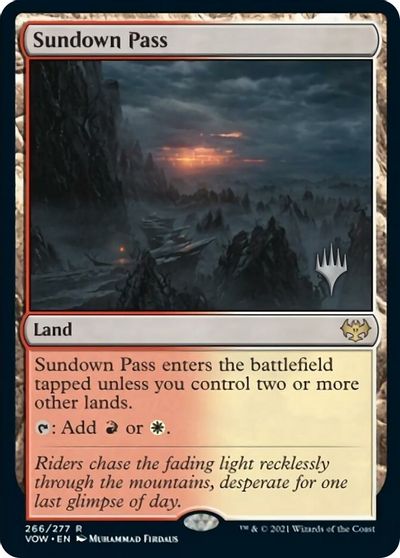 Sundown Pass (Promo Pack) [Innistrad: Crimson Vow Promos] | Good Games Cannington