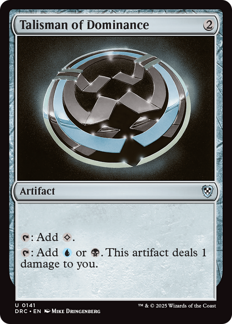 Talisman of Dominance [Aetherdrift Commander] | Good Games Cannington