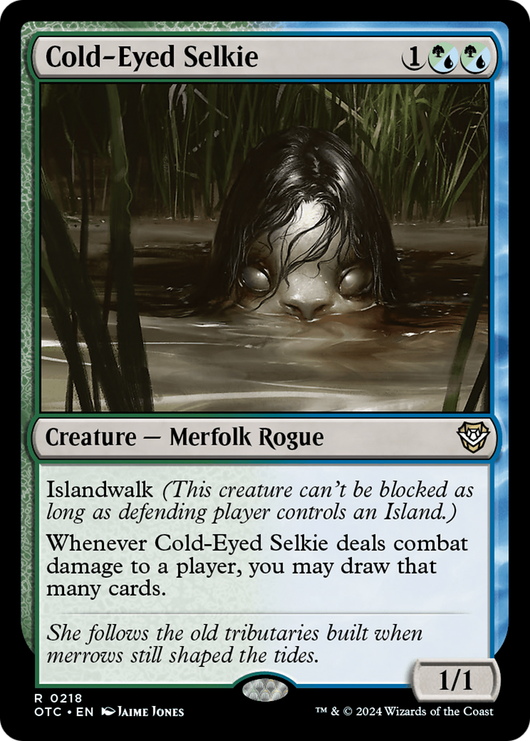 Cold-Eyed Selkie [Outlaws of Thunder Junction Commander] | Good Games Cannington