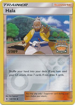 Hala (126/145) (Regional Championship Promo Staff) [Sun & Moon: Guardians Rising] | Good Games Cannington