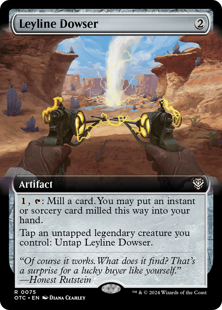 Leyline Dowser (Extended Art) [Outlaws of Thunder Junction Commander] | Good Games Cannington