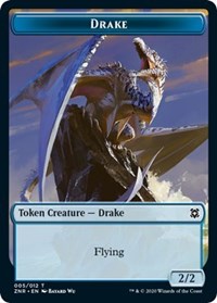 Drake // Plant Double-Sided Token [Zendikar Rising Tokens] | Good Games Cannington