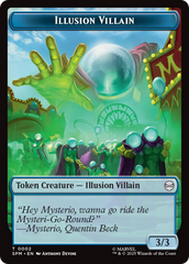 Spider // Illusion Villain Double-Sided Token [Marvel's Spider-Man Tokens] | Good Games Cannington