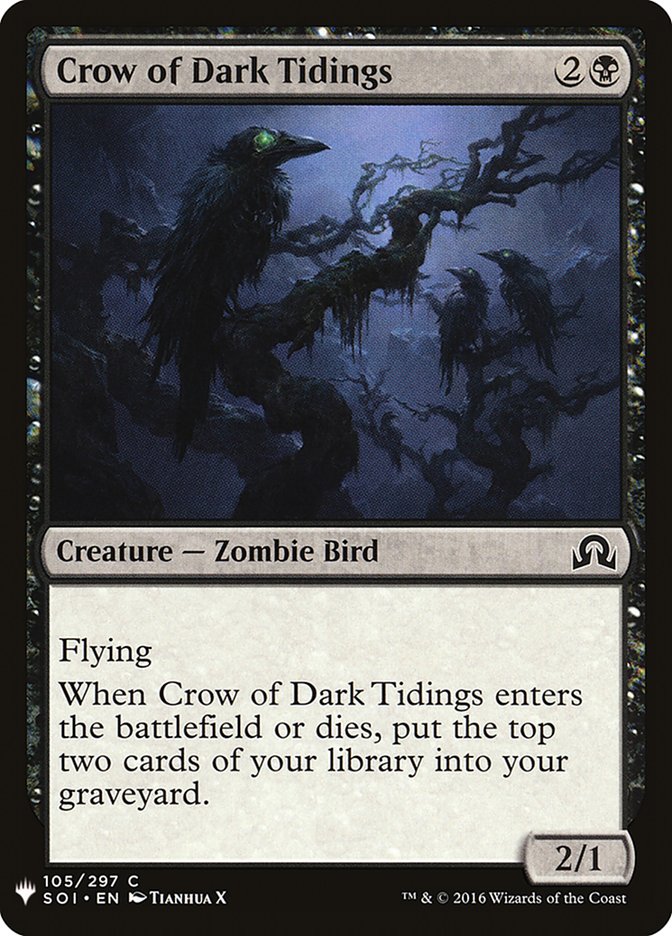 Crow of Dark Tidings [Mystery Booster] | Good Games Cannington