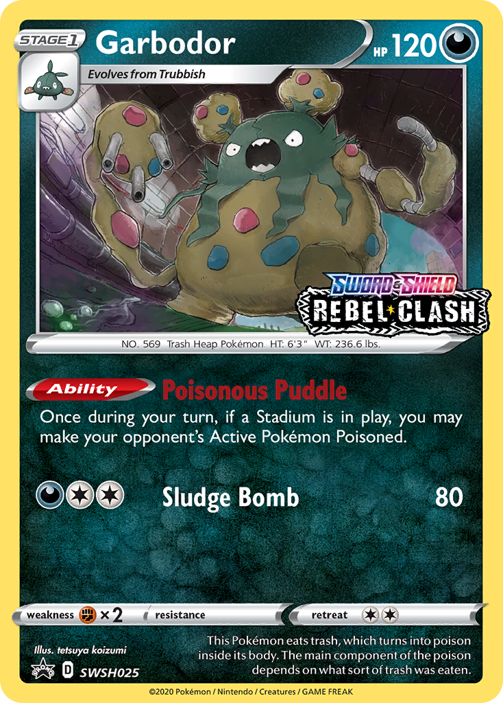Garbodor (SWSH025) (Prerelease Promo) [Sword & Shield: Black Star Promos] | Good Games Cannington
