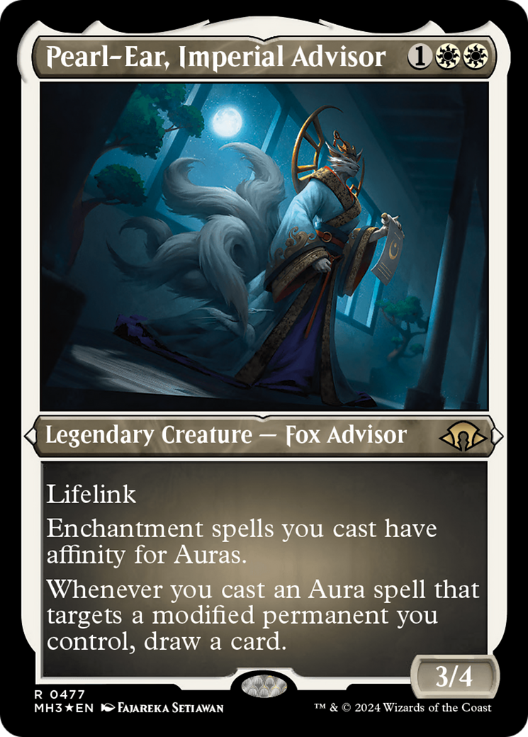 Pearl-Ear, Imperial Advisor (Foil Etched) [Modern Horizons 3] | Good Games Cannington