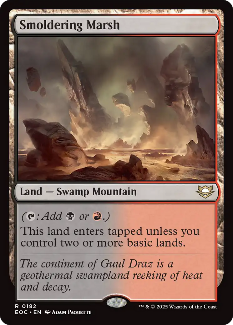 Smoldering Marsh [Edge of Eternities Commander] | Good Games Cannington