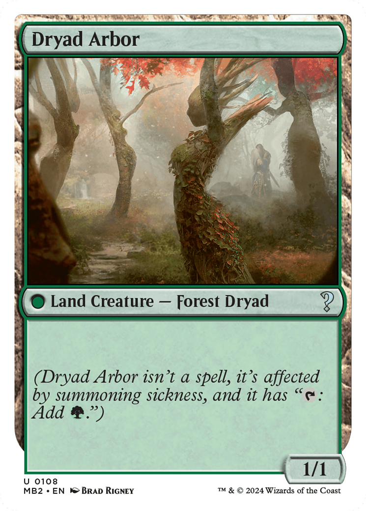 Dryad Arbor (White Border) [Mystery Booster 2] | Good Games Cannington
