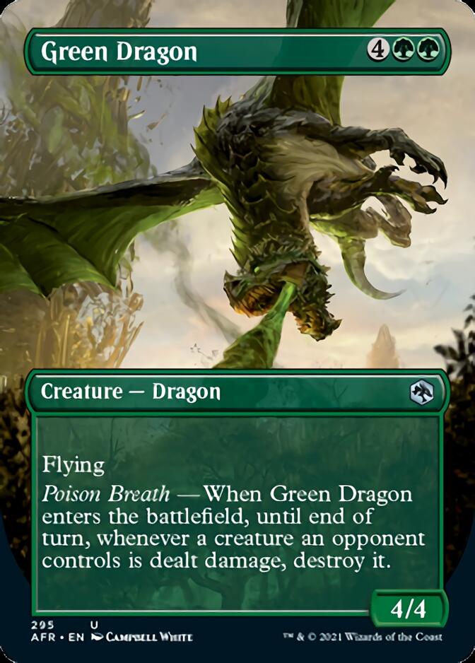 Green Dragon (Borderless Alternate Art) [Dungeons & Dragons: Adventures in the Forgotten Realms] | Good Games Cannington