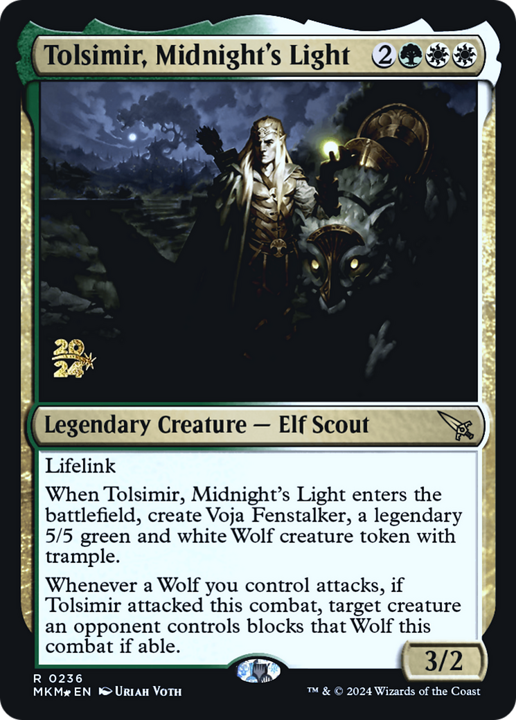 Tolsimir, Midnight's Light [Murders at Karlov Manor Prerelease Promos] | Good Games Cannington