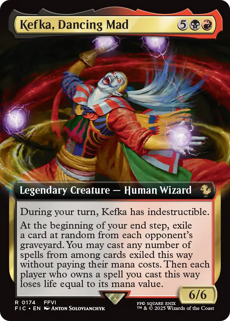 Kefka, Dancing Mad (Extended Art) [FINAL FANTASY Commander] | Good Games Cannington