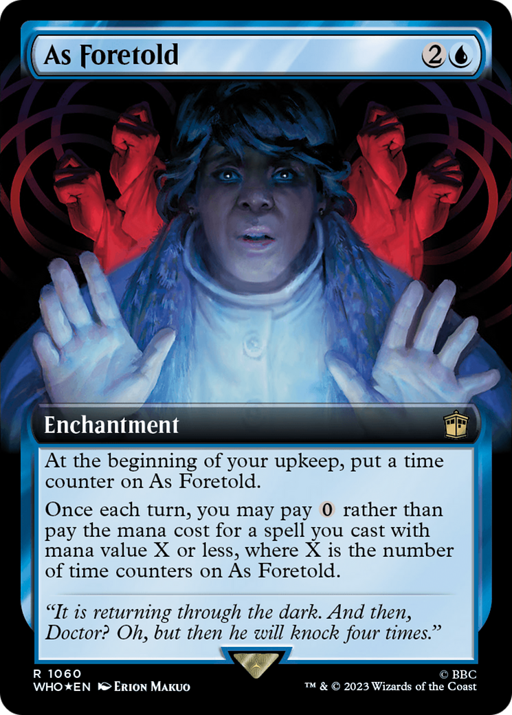 As Foretold (Extended Art) (Surge Foil) [Doctor Who] | Good Games Cannington